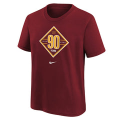 Washington Commanders Youth 90th Anniversary Logo T-Shirt Burgundy - Nike