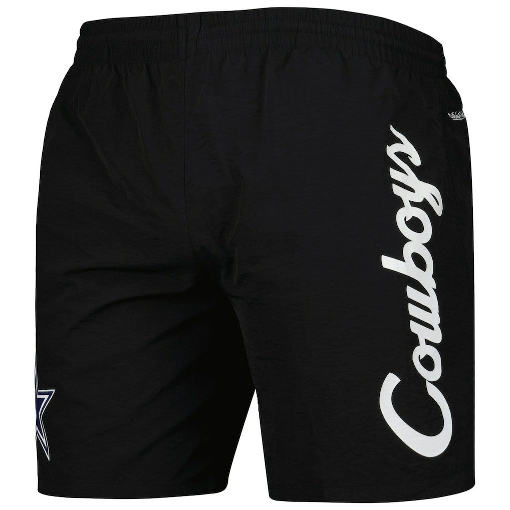 Dallas Cowboys Team Essentials Nylon Shorts Black - Mitchell & Ness