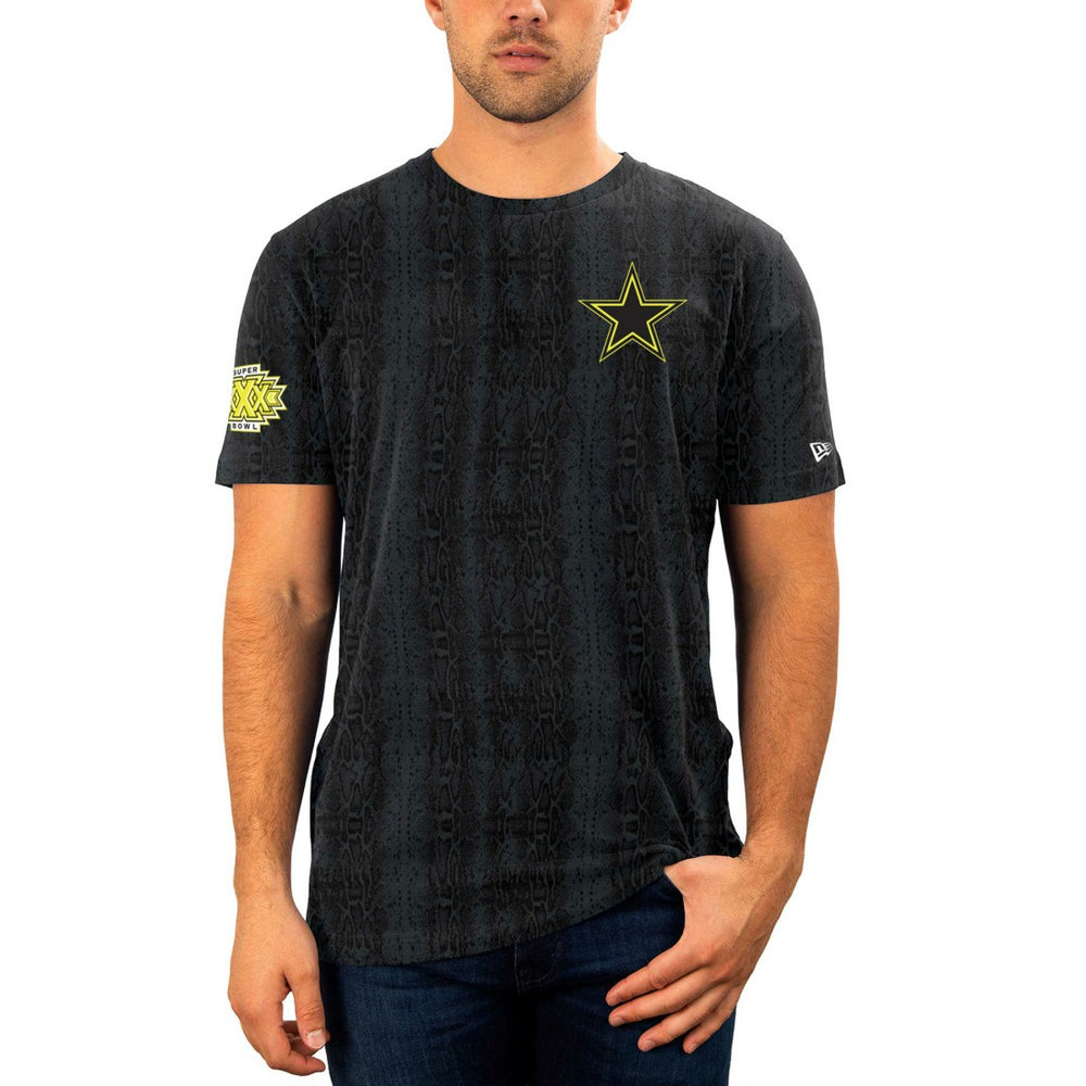 Dallas Cowboys New Era Summer Pop Snake T-Shirt Black - NFL