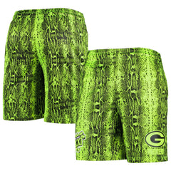Green Bay Packers New Era Summer Pop Shorts Neon Green - NFL