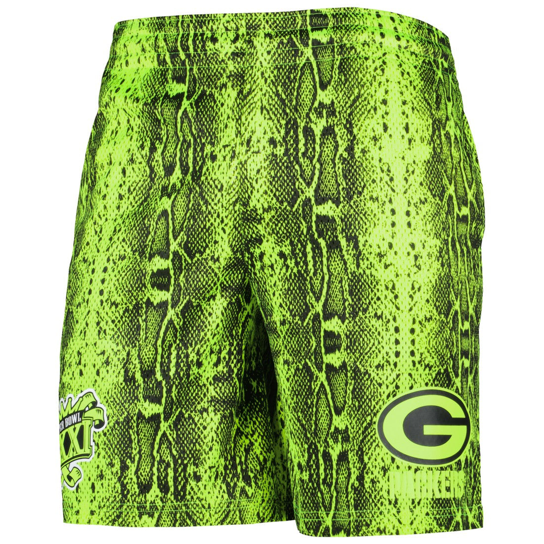 Green Bay Packers New Era Summer Pop Shorts Neon Green - NFL