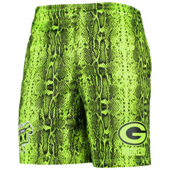 Green Bay Packers New Era Summer Pop Shorts Neon Green - NFL
