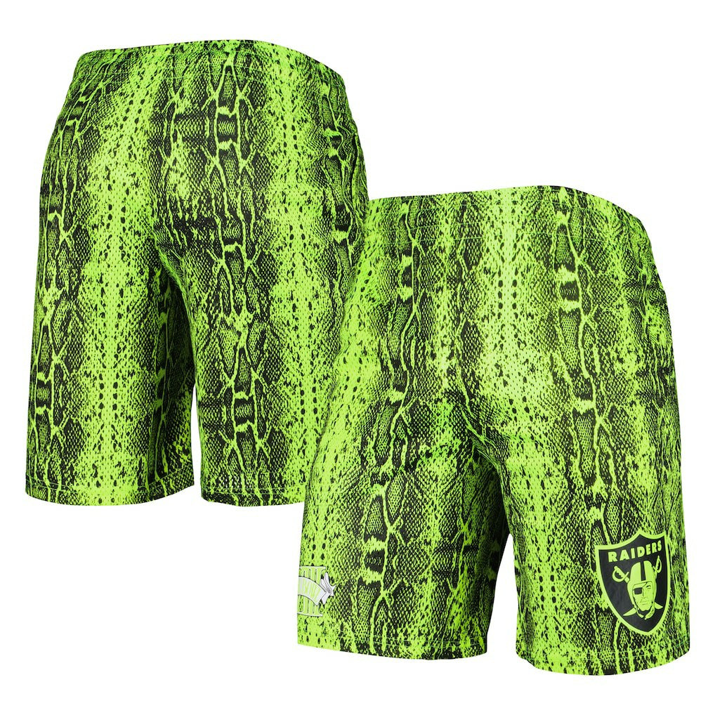 Las Vegas Raiders New Era Summer Pop Shorts Neon Green - NFL