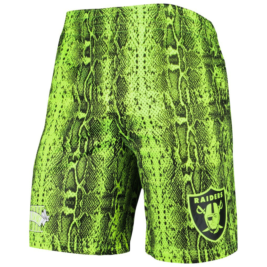 Las Vegas Raiders New Era Summer Pop Shorts Neon Green - NFL