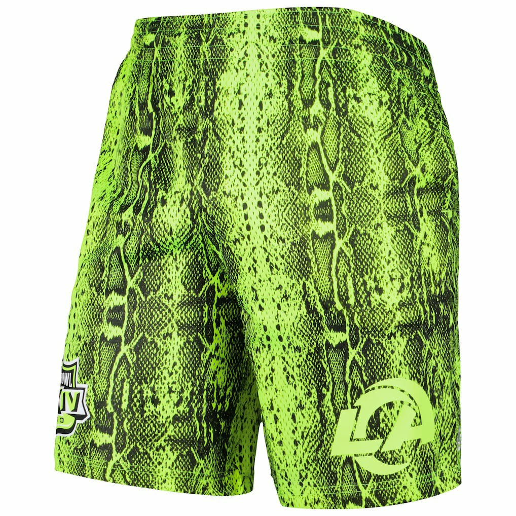 Los Angeles Rams New Era Summer Pop Shorts Neon Green - NFL