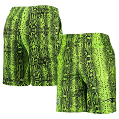 New England Patriots New Era Summer Pop Shorts Neon Green - NFL