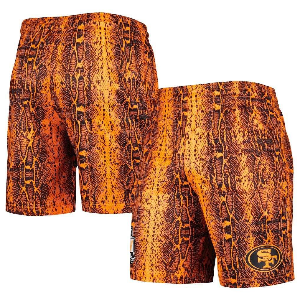 San Francisco 49ers New Era Summer Pop Shorts Orange - NFL