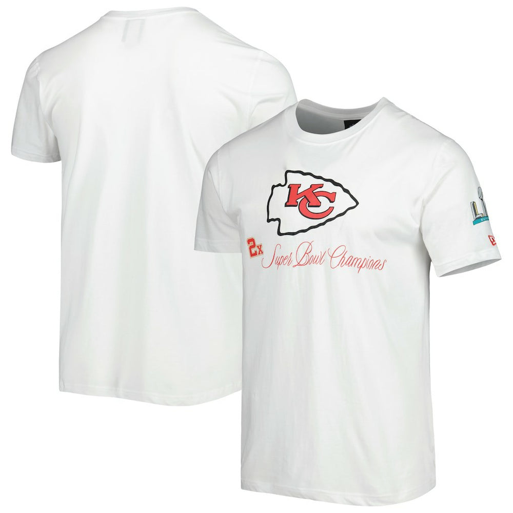 Kansas City Chiefs New Era Historic Champs T-Shirt White - NFL