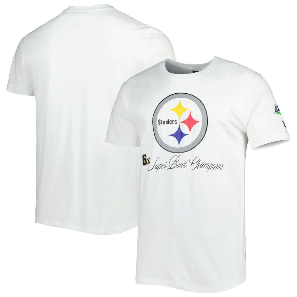Pittsburgh Steelers New Era Historic Champs T-Shirt White - NFL