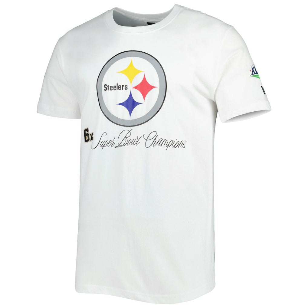 Pittsburgh Steelers New Era Historic Champs T-Shirt White - NFL