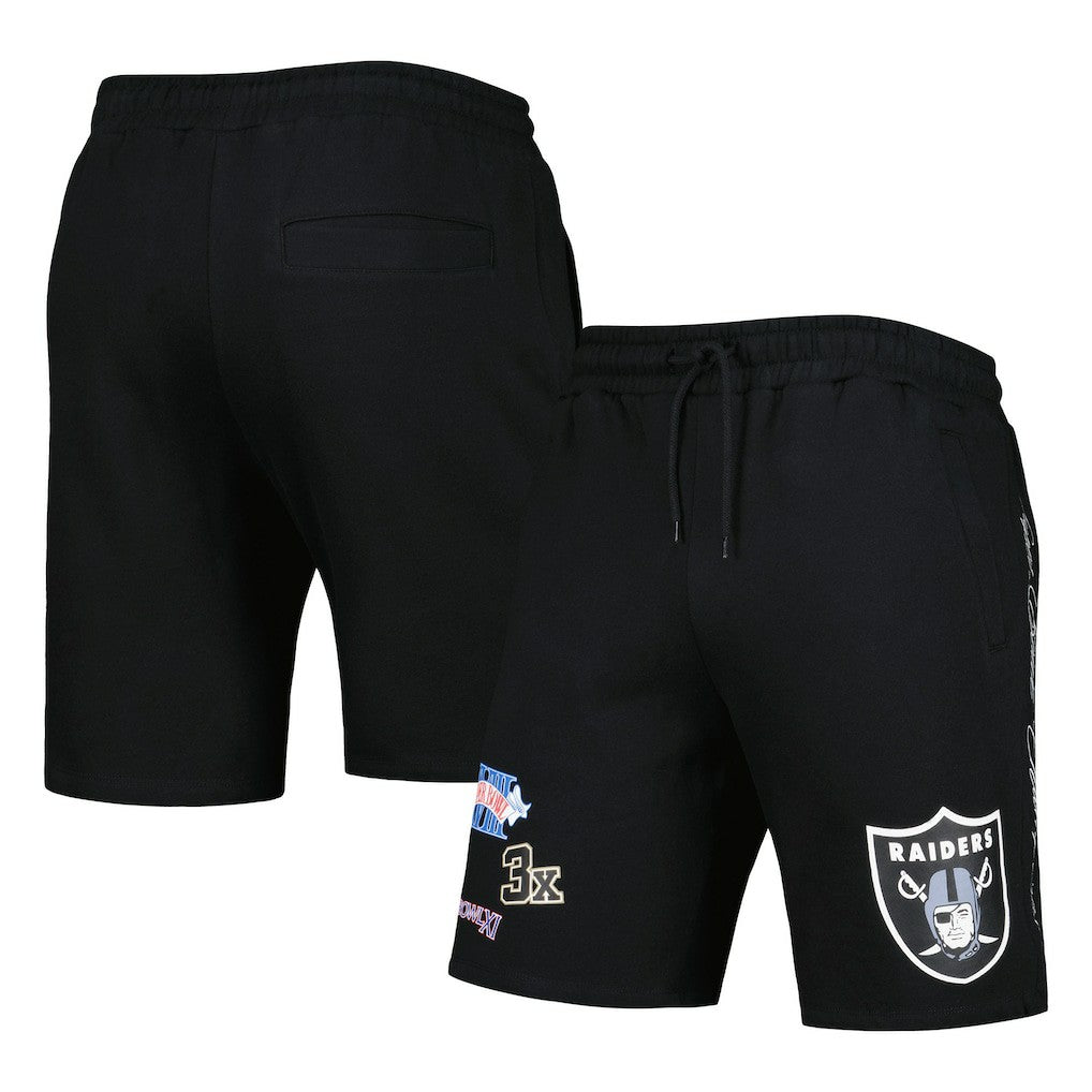 Las Vegas Raiders New Era Historic Champs Shorts Black - NFL