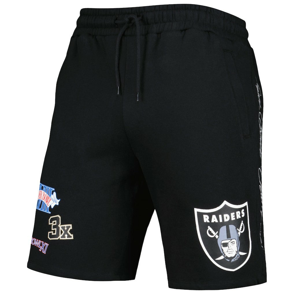 Las Vegas Raiders New Era Historic Champs Shorts Black - NFL