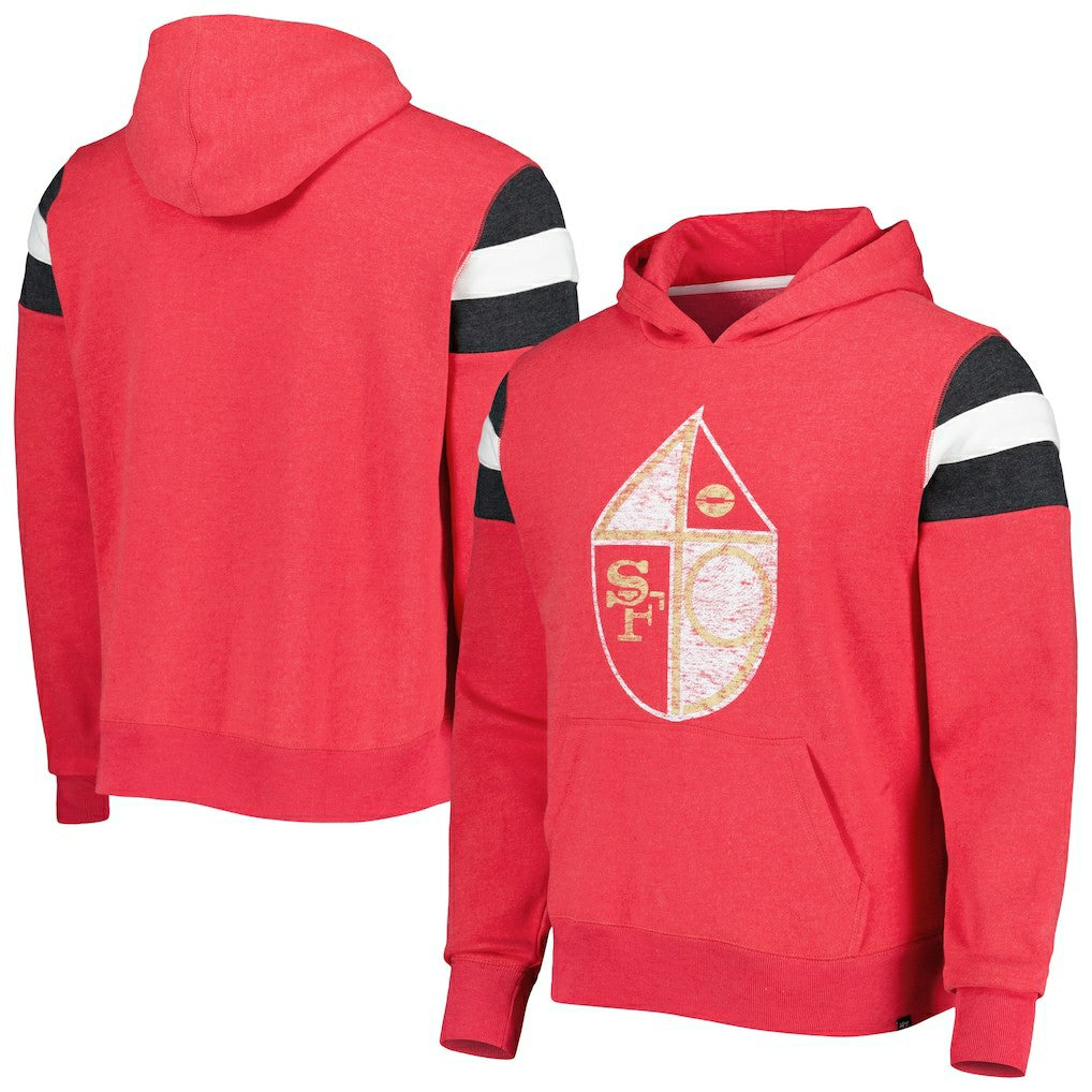 San Francisco 49ers '47 Legacy Premier Nico Pullover Hoodie Scarlet - 47 brand