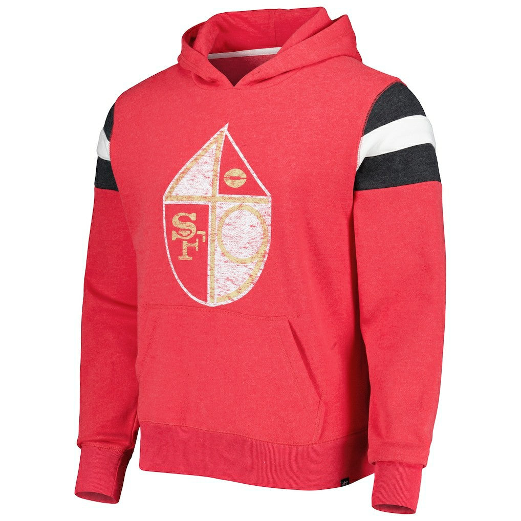 San Francisco 49ers '47 Legacy Premier Nico Pullover Hoodie Scarlet - 47 brand