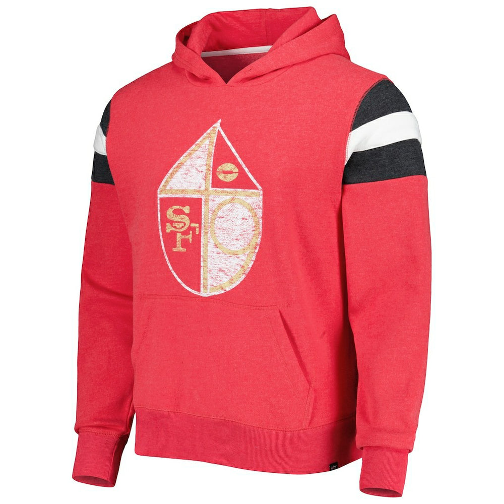 San Francisco 49ers '47 Legacy Premier Nico Pullover Hoodie Scarlet - 47 brand
