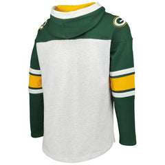 Green Bay Packers '47 Gridiron Lace-Up Pullover Hoodie Heather Gray - 47 brand