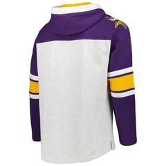 Minnesota Vikings '47 Gridiron Lace-Up Pullover Hoodie Heather Gray - 47 brand