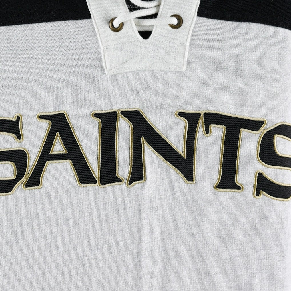 New Orleans Saints '47 Gridiron Lace-Up Pullover Hoodie Heather Gray - 47 brand