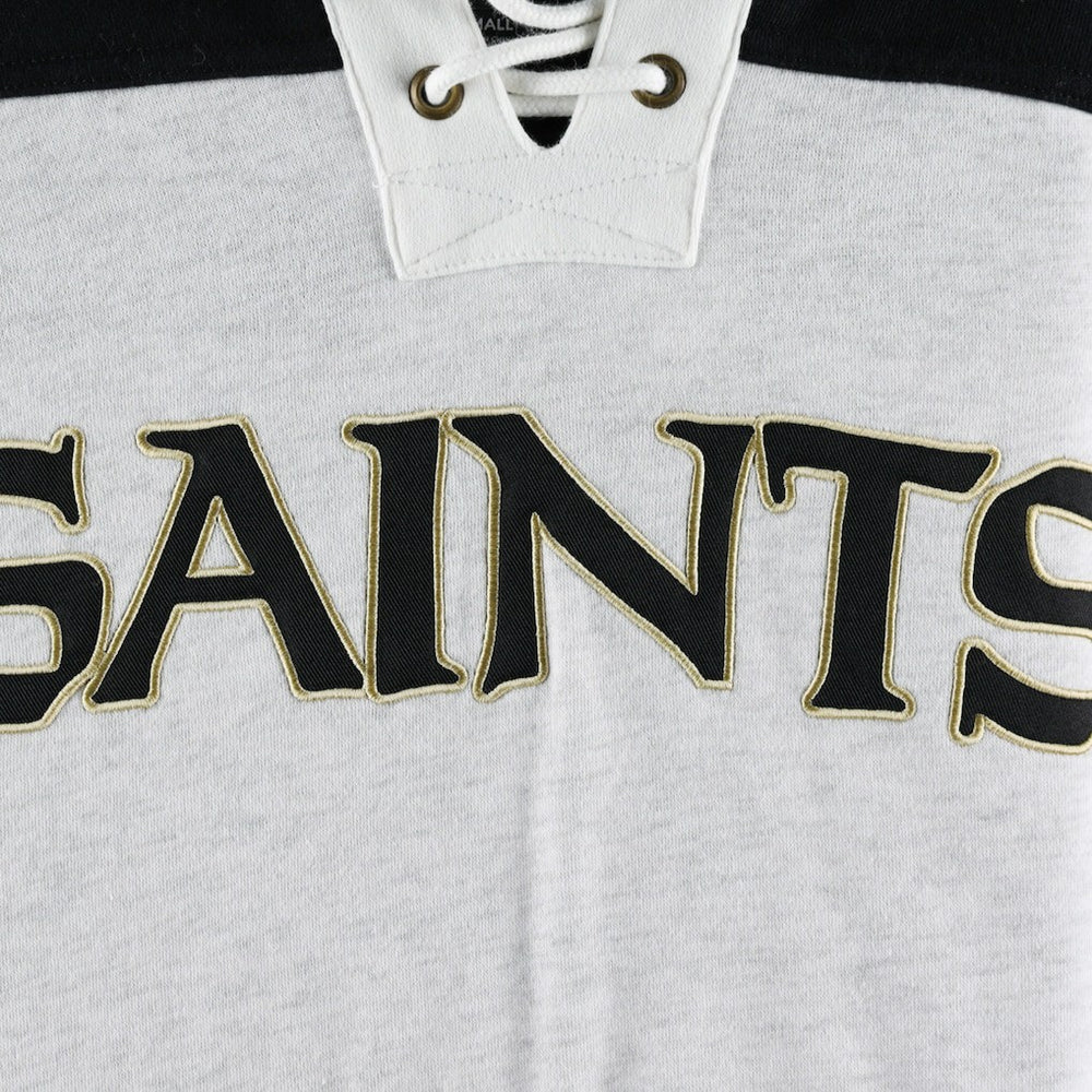 New Orleans Saints '47 Gridiron Lace-Up Pullover Hoodie Heather Gray - 47 brand