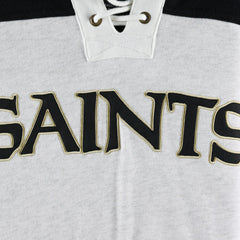 New Orleans Saints '47 Gridiron Lace-Up Pullover Hoodie Heather Gray - 47 brand