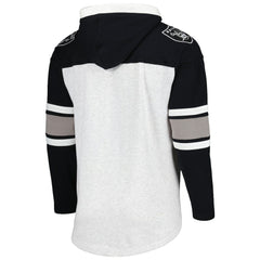 Las Vegas Raiders '47 Gridiron Lace-Up Pullover Hoodie Heather Gray - 47 brand