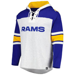 Los Angeles Rams '47 Gridiron Lace-Up Pullover Hoodie Heather Gray - 47 brand