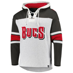 Tampa Bay Buccaneers '47 Gridiron Lace-Up Pullover Hoodie Heather Gray - 47 brand