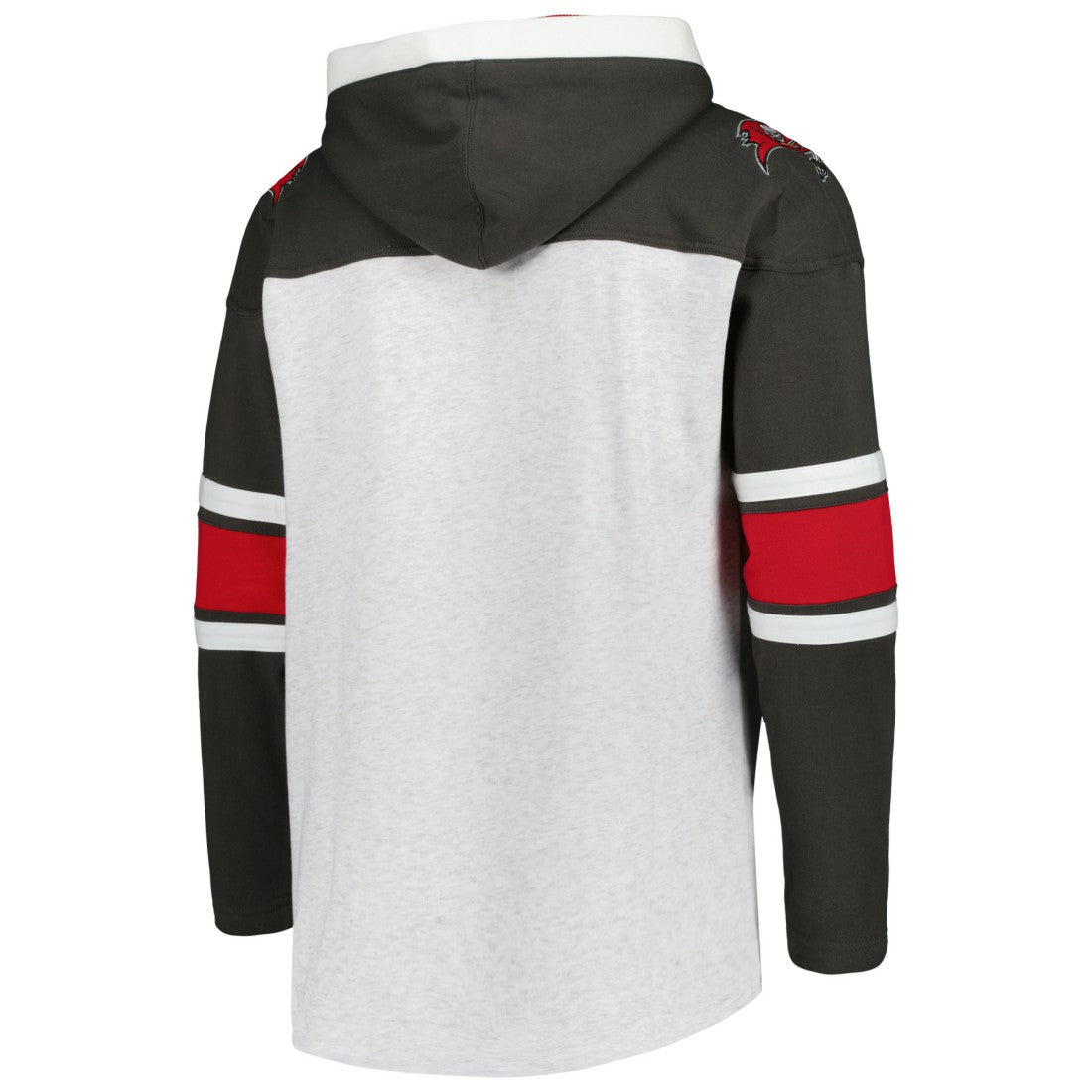 Tampa Bay Buccaneers '47 Gridiron Lace-Up Pullover Hoodie Heather Gray - 47 brand