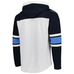 Tennessee Titans '47 Gridiron Lace-Up Pullover Hoodie Heather Gray - 47 brand