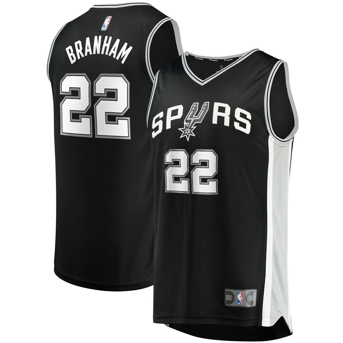 Fanatics - Malaki Branham San Antonio Spurs Fast Break Replica Player Jersey - Icon Edition - Black