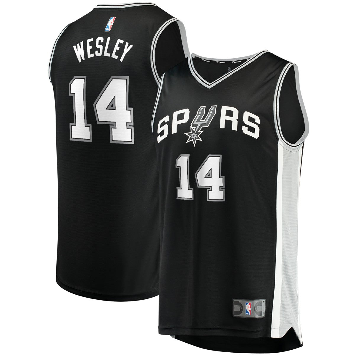 Fanatics - Blake Wesley San Antonio Spurs Fast Break Replica Player Jersey - Icon Edition - Black
