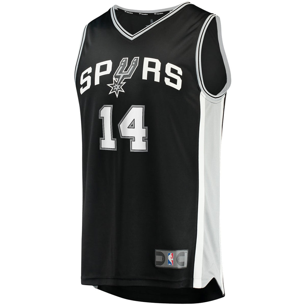 Fanatics - Blake Wesley San Antonio Spurs Fast Break Replica Player Jersey - Icon Edition - Black