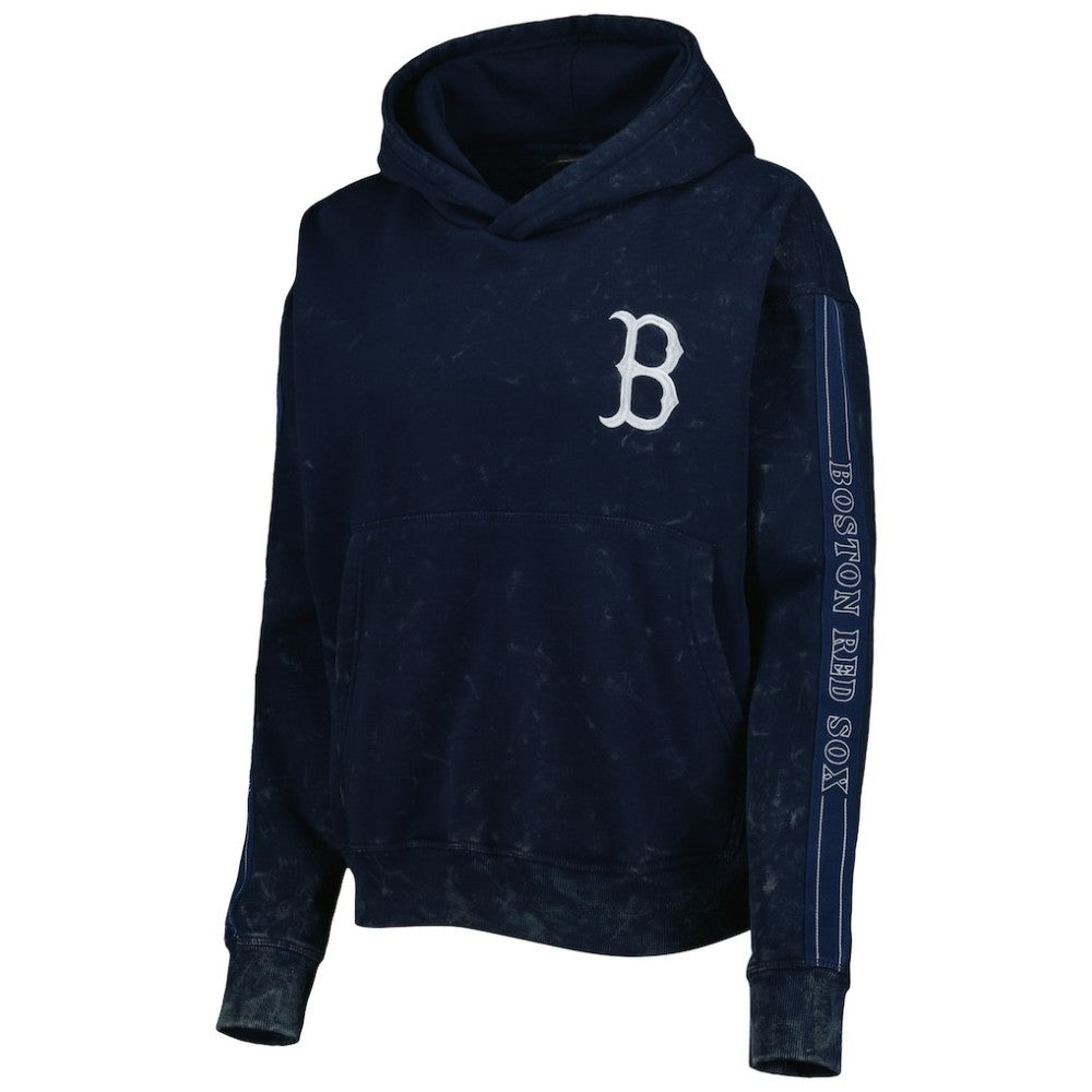 Boston Red Sox The Wild Collective Women's Marble Pullover Hoodie Lifestyle