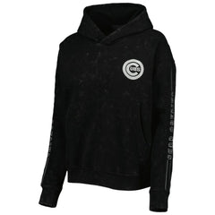 Chicago Cubs The Wild Collective Women's Marble Pullover Hoodie Clearance