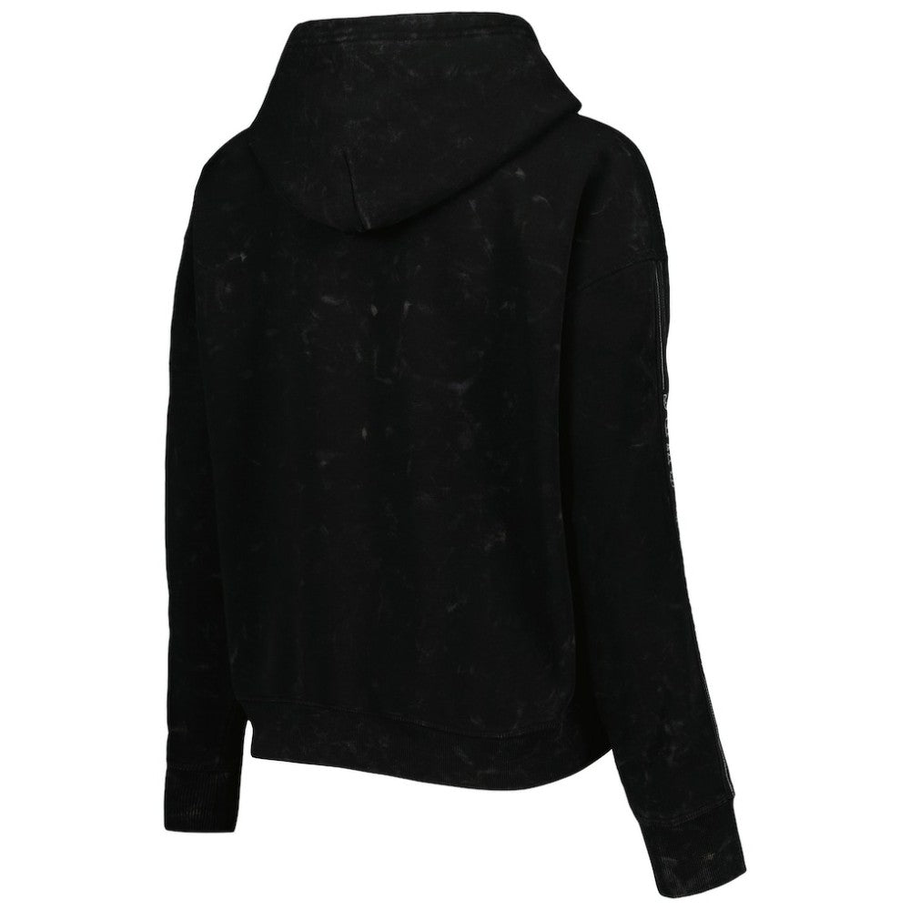 Chicago Cubs The Wild Collective Women's Marble Pullover Hoodie Clearance