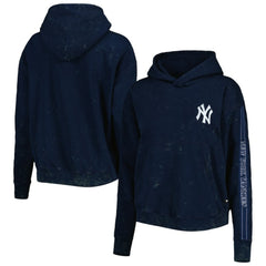 New York Yankees The Wild Collective Women's Marble Pullover Hoodie discount