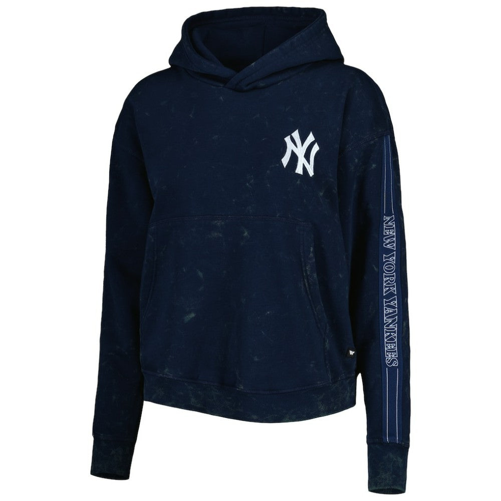 New York Yankees The Wild Collective Women's Marble Pullover Hoodie discount
