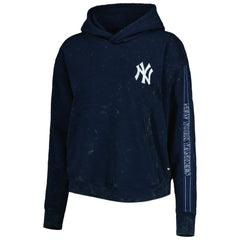 New York Yankees The Wild Collective Women's Marble Pullover Hoodie discount