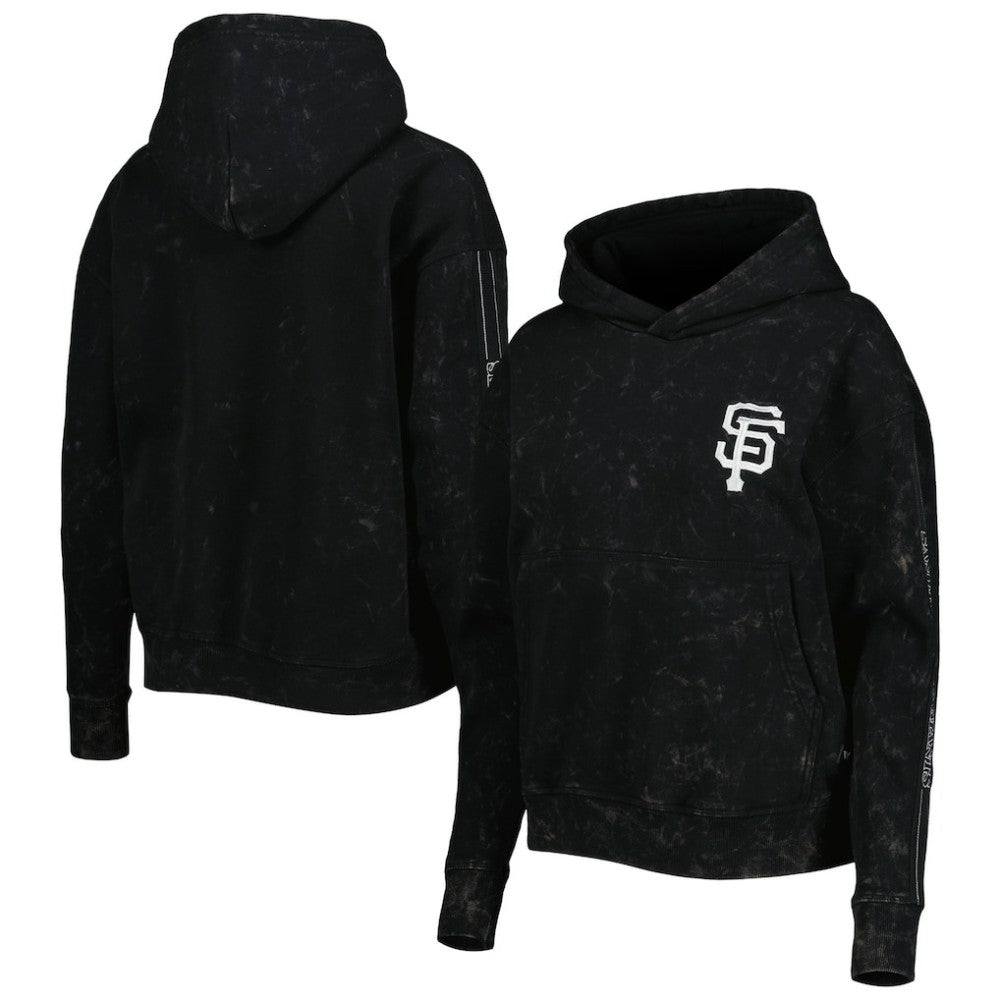 San Francisco Giants The Wild Collective Women's Marble Pullover Hoodie On Sale