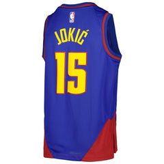 NBA - Nikola Jokic Denver Nuggets Jordan Brand Youth Swingman Jersey - Statement Editi- Blue