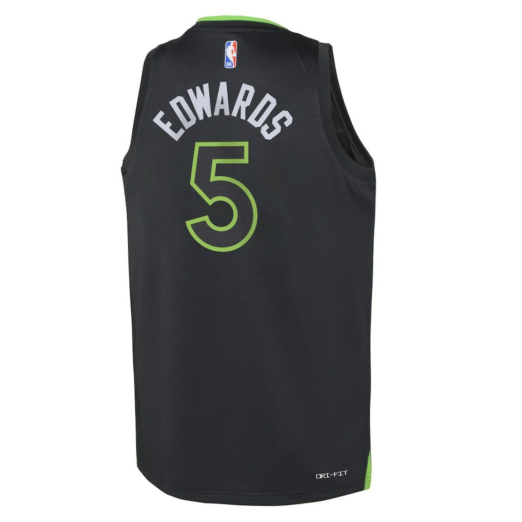 NBA - Anthony Edwards Minnesota Timberwolves Jordan Brand Youth Swingman Jersey - Statement Edition - Black