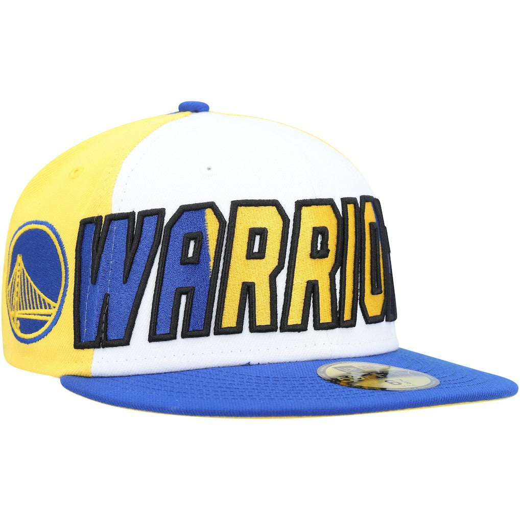 New Era - Golden State Warriors Back Half 9FIFTY Fitted Hat - White/Royal