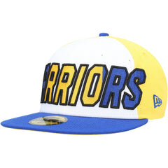 New Era - Golden State Warriors Back Half 9FIFTY Fitted Hat - White/Royal