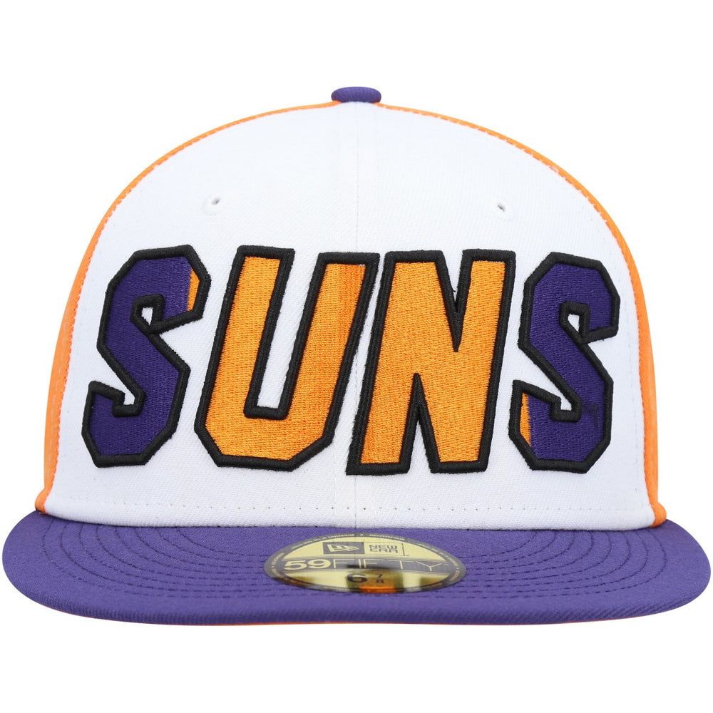 New Era - Phoenix Suns Back Half 9FIFTY Fitted Hat - White/Purple