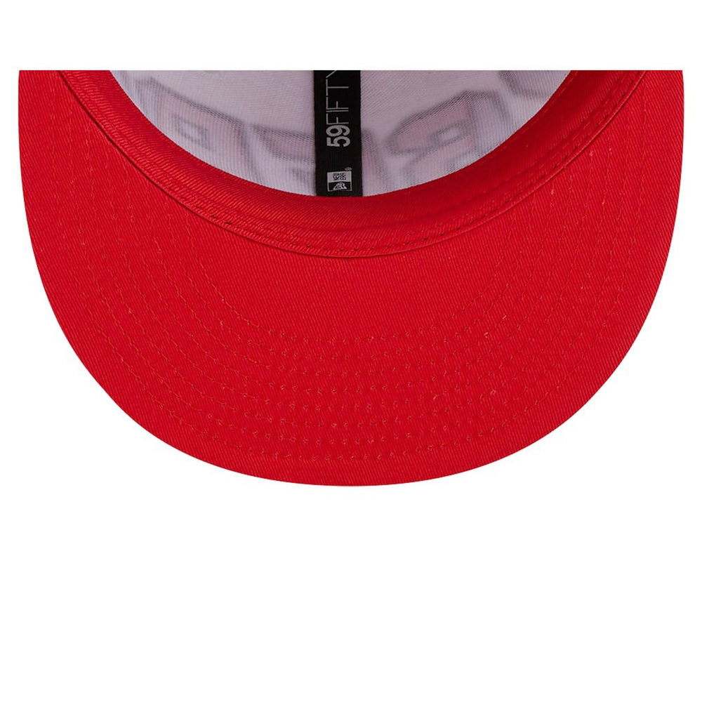 New Era - Philadelphia 76ers Back Half 9FIFTY Fitted Hat - White/Royal