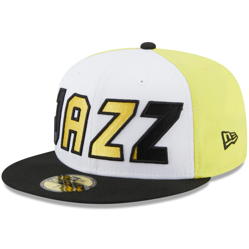New Era - Utah Jazz Back Half 59FIFTY Fitted Hat - White/Black