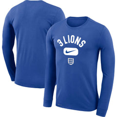 Nike England National Team Lockup Legend Performance Long Sleeve T-Shirts - Royal