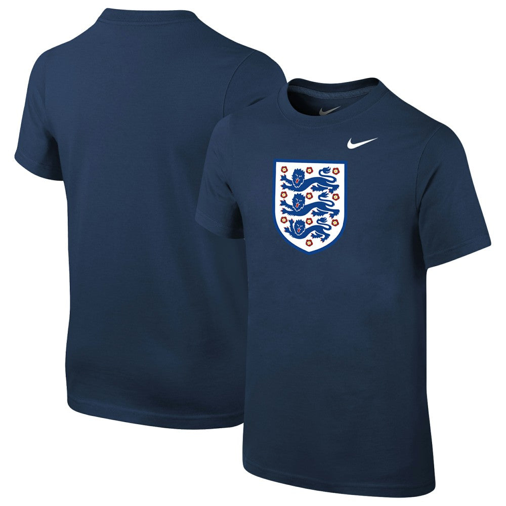 Nike England National Team Youth Core Team T-Shirts - Navy