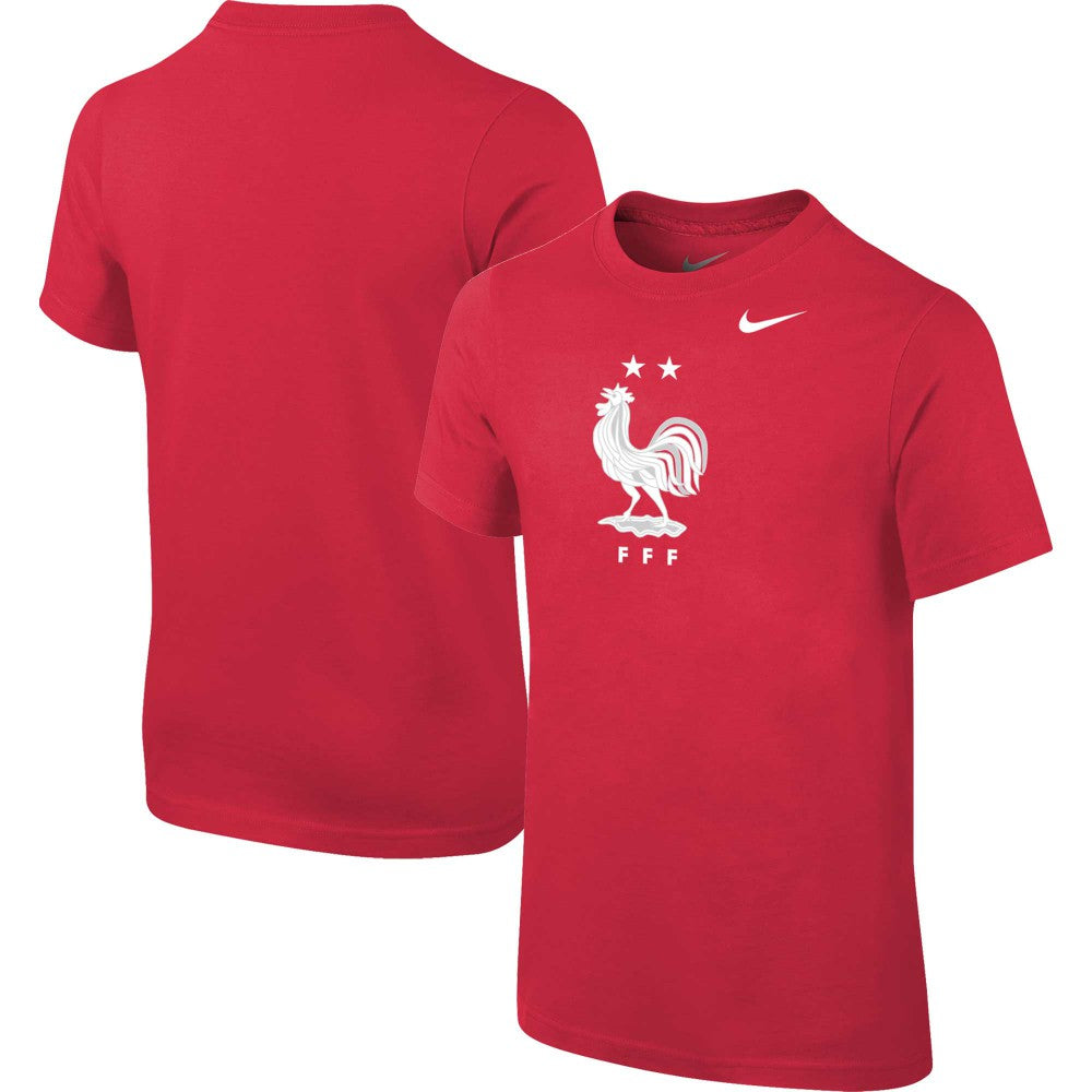Nike France National Team Youth Core Team T-Shirts - Red