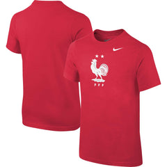 Nike France National Team Youth Core Team T-Shirts - Red